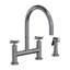 East Linear Kitchen Bridge Faucet with Side Spray-2135088588-2135088577