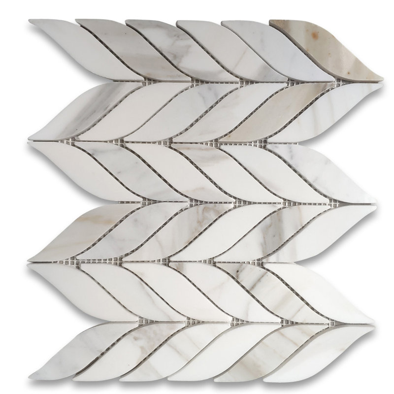 Calacatta 12" x 9" Marble Mosaic Tile