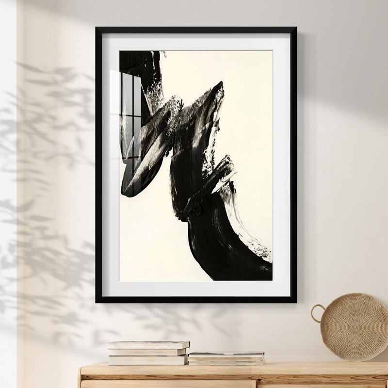 Black Expression II - Impression encadrée, H 28,5 po x l 20,5 po, Noir