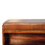 Banc de rangement escamotable en cuir massif
