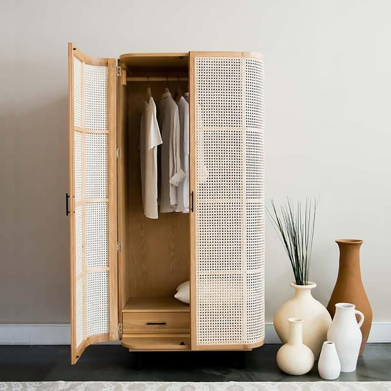 Armoire tressée en rotin Nordic Home