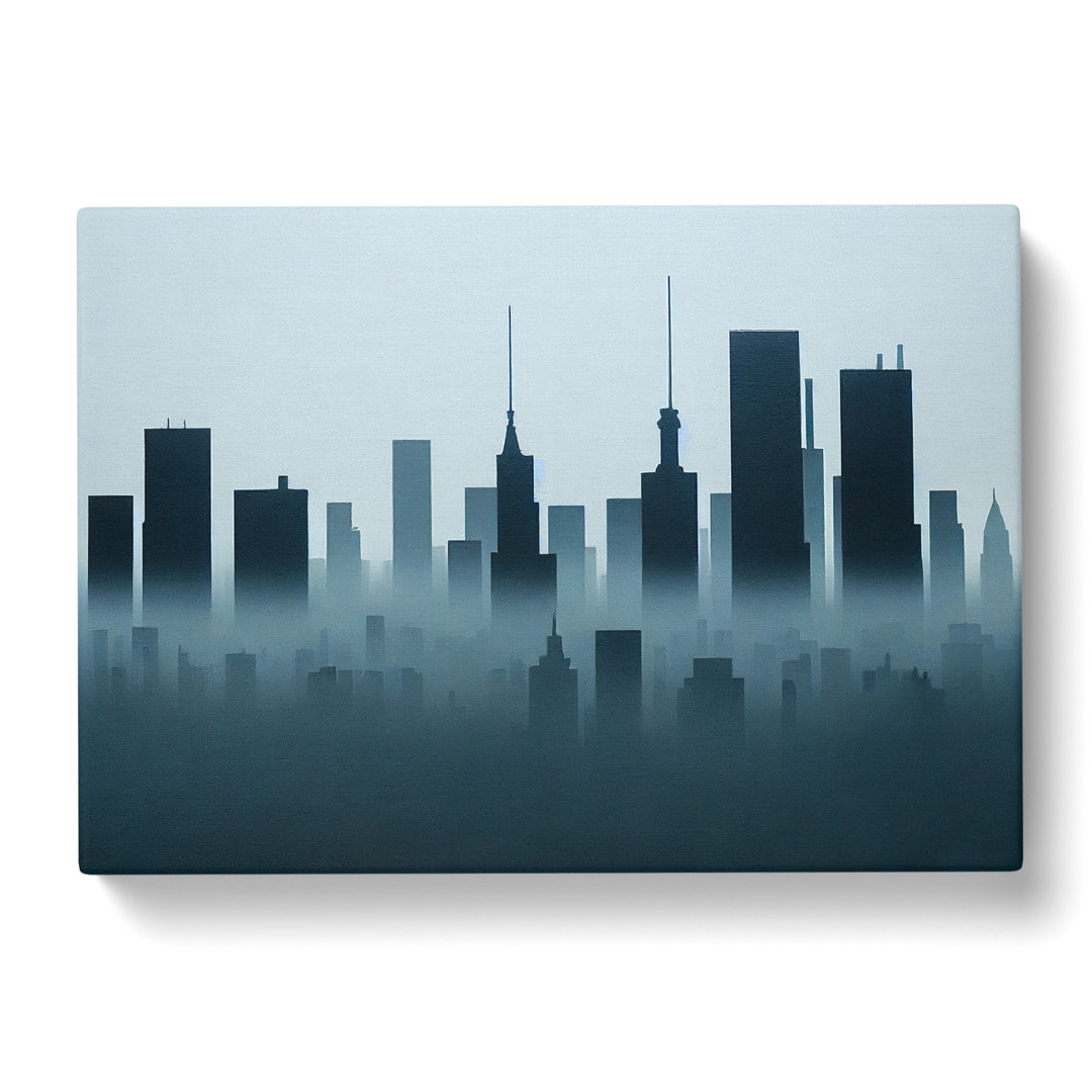 Evocative Skyline Architecture - Wrapped Canvas