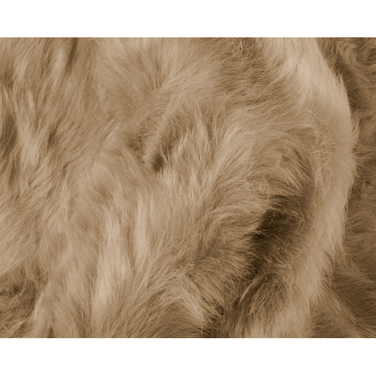 Oguz Tan Faux Sheepskin Fur Area Rug