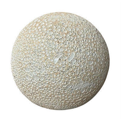 Sphère décorative sable et céramique réactive réactive, intérieur / extérieur