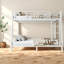Lits gain de place, lit superposé moderne en métal blanc, format double XL/queen, pour la maison