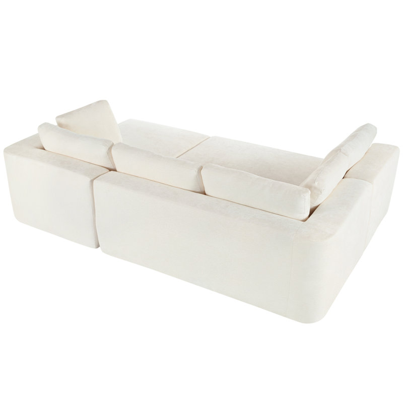 Canapé modulaire moderne Moderne Sofau, Beige