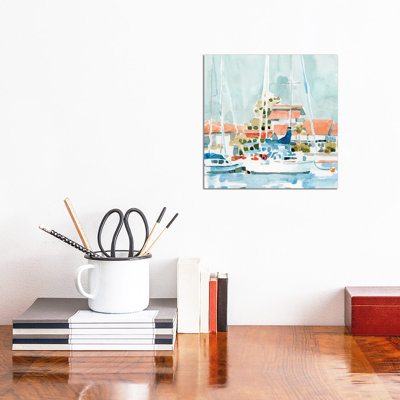 Beach Town Summer I- Gallery-Wrapped Canvas Giclée