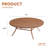 63" Outdoor Round Metal Patio Dining Table for 8-10 Person-1362866729