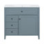 Meuble-lavabo bleu-gris 36 po avec lavabo-1275680936