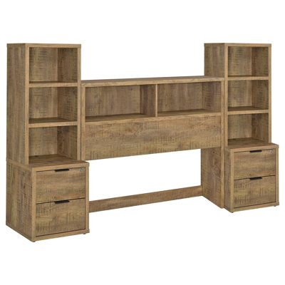 Zaanstad 3-Piece Bedroom Set Bookcase Headboard