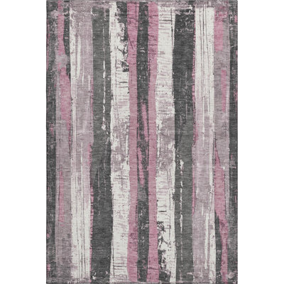 Premium Machine Washable Medena AMF1872 Stripes Rug