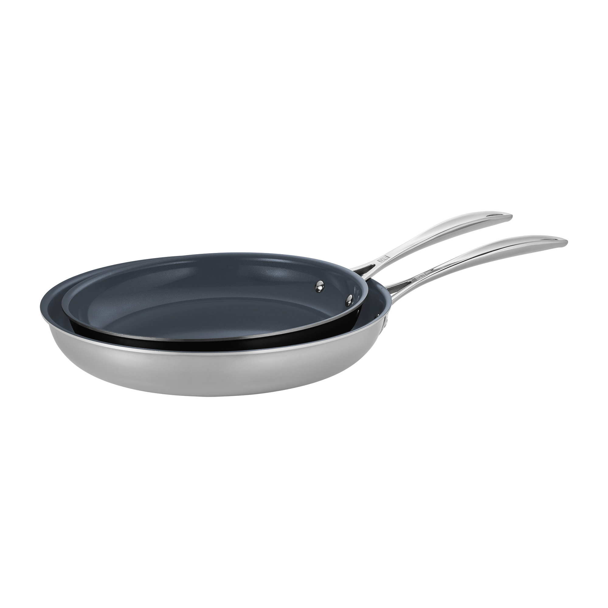 Staub Cast Iron 12-Inch Fry Pan Zwilling J.A. Henckels Black Matte 2.05 H