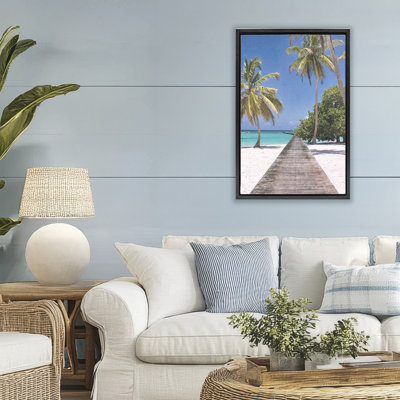Cadre flottant Pristine Morning Tropical Coast, design par Marcus Prime