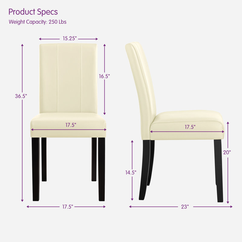 Chaise rembourrée imperméable Modern, Ivoire ivoire