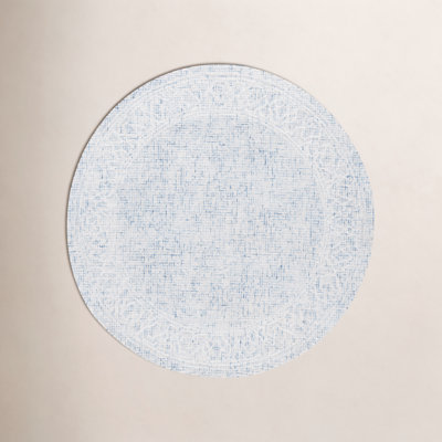 Hand-Tufted Geometric Wool Rug