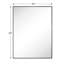 Miroir de salle de bain noir avec coins carrés, 32 po x 24 po-729190141-729190130