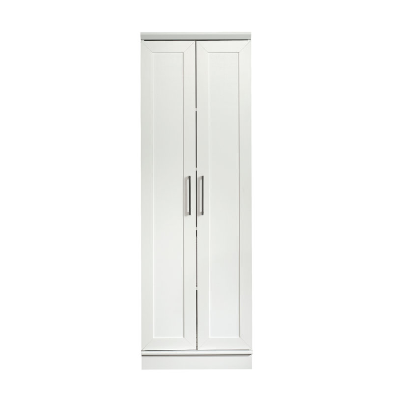 Carnesha 4 - Shelf Storage Cabinet, Soft White