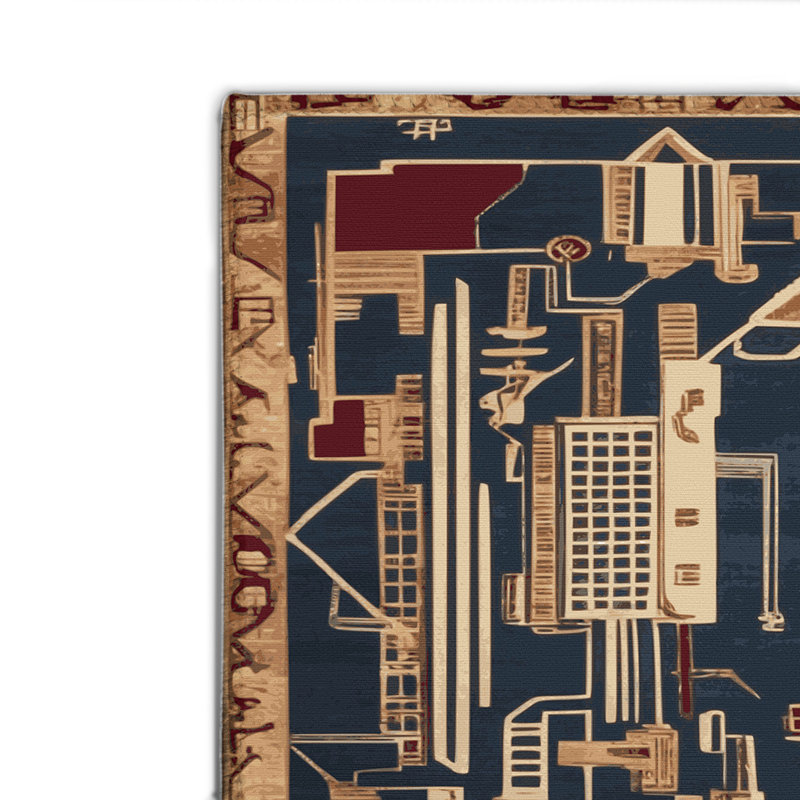 ArtDeco Gray Indoor and Outdoor Area Rug, Rectangle 2' x 3'