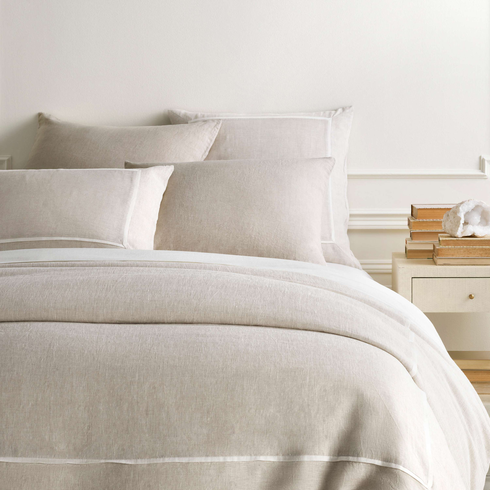 Keaton Linen Duvet Cover Set, Full/Queen Duvet Cover, Natural