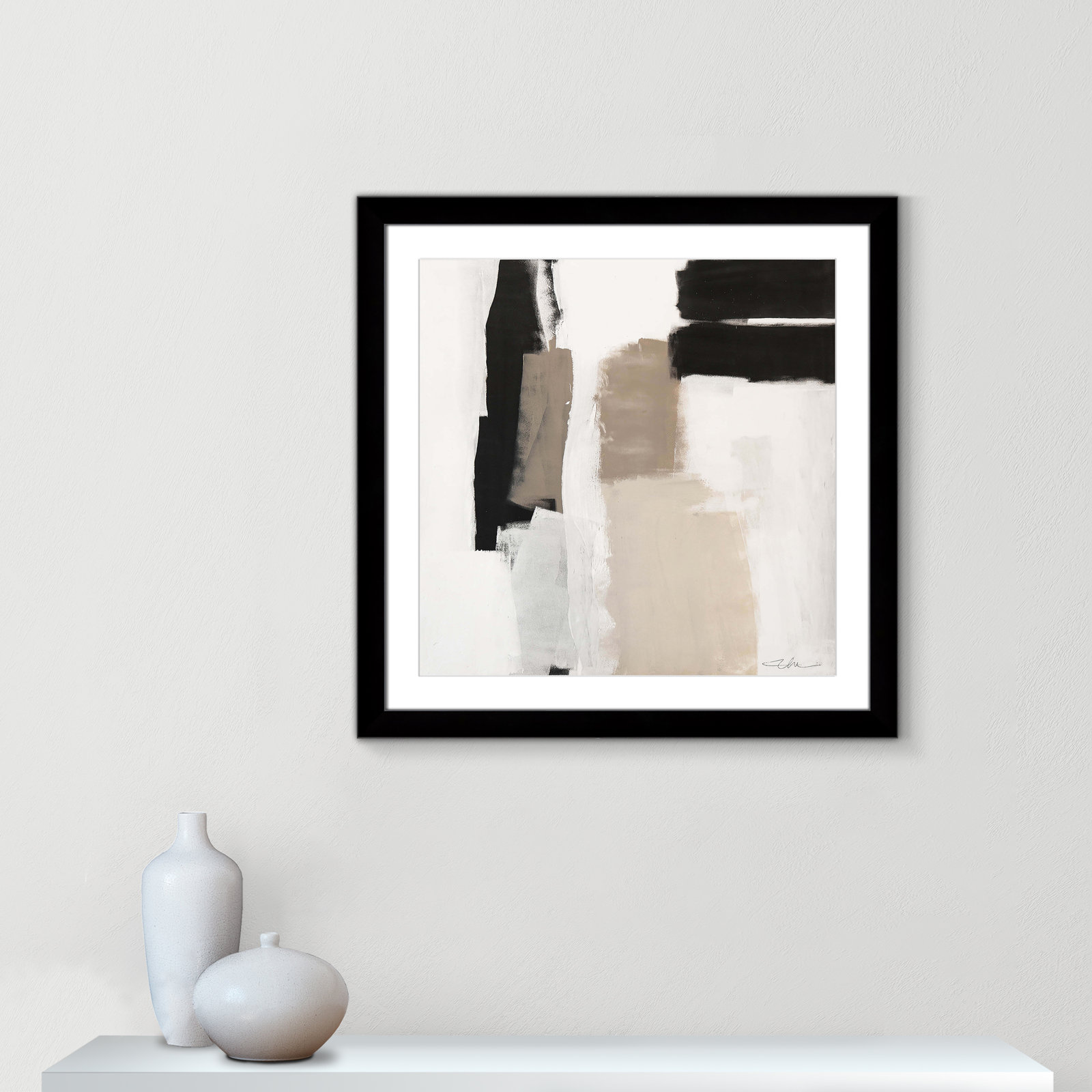 Earth Scapes II Print, 29" H x 29" W x 1.25" D, Black Cube Framed