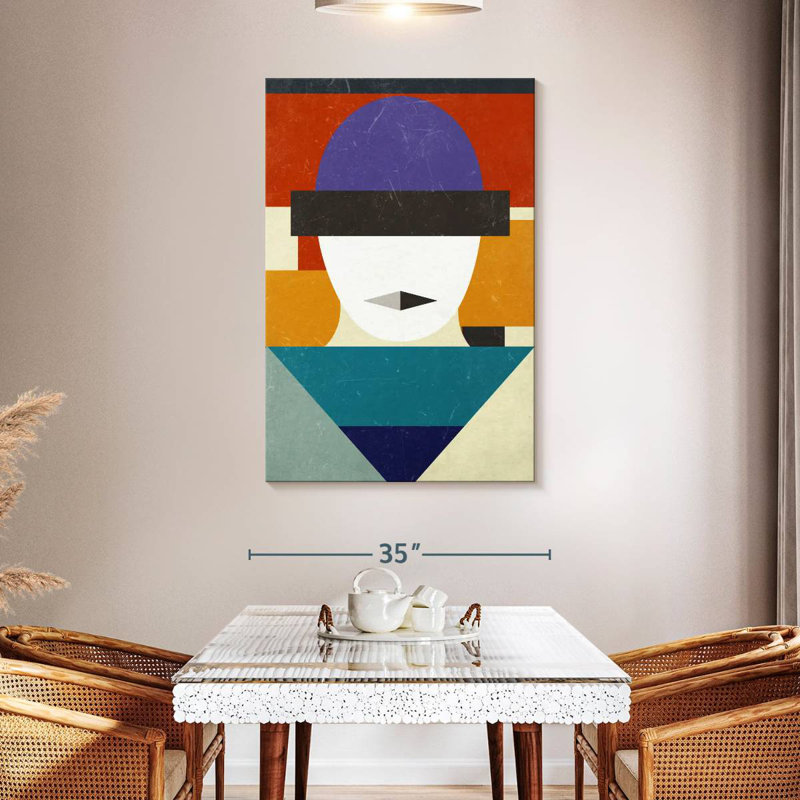 Visage géométrique Leisha, H 48 po x l 32 po