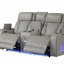 Ensemble de salon inclinable 2 pièces avec fonction de massage et bois Fortuner-668884817