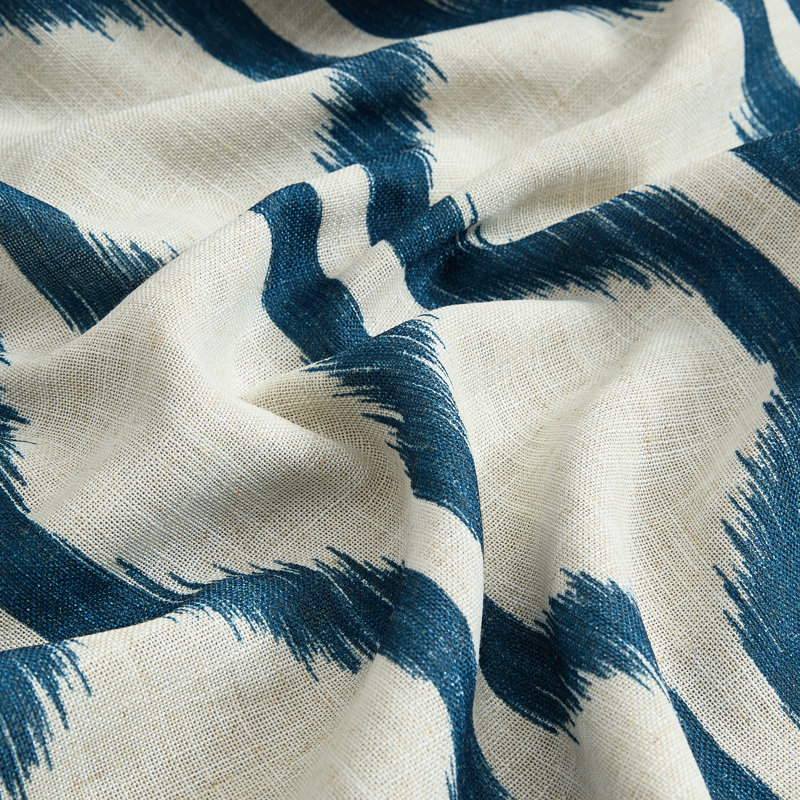 Rideau de fenêtre à passe-tringle Clayburgh, Indigo, L 52 po x L 95 po