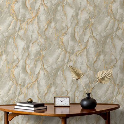 10.05cm x 53cm Matte Glitter Finish Wallpaper Roll