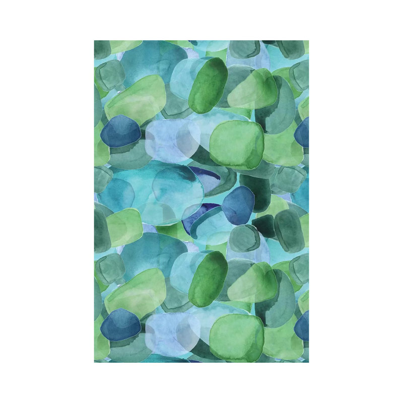 «Seaglass Shore I» par Linda Birtel, impression sur toile tendue, H 40 po x l 26 po x P 1,5 po