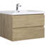 Meuble-lavabo flottant de 36 po avec lavabo, armoire de rangement murale moderne avec lavabo en résine et tiroirs à fermeture en douceur-1170005087-1170005074