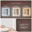 LED Dressing table 7 Drawers and 7 Storage Shelves Dressing Table With Mirror Large Desktop Makeup Desk-1099582690