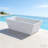 Rectangular Freestanding Soaking Acrylic Cold Plunge Tub