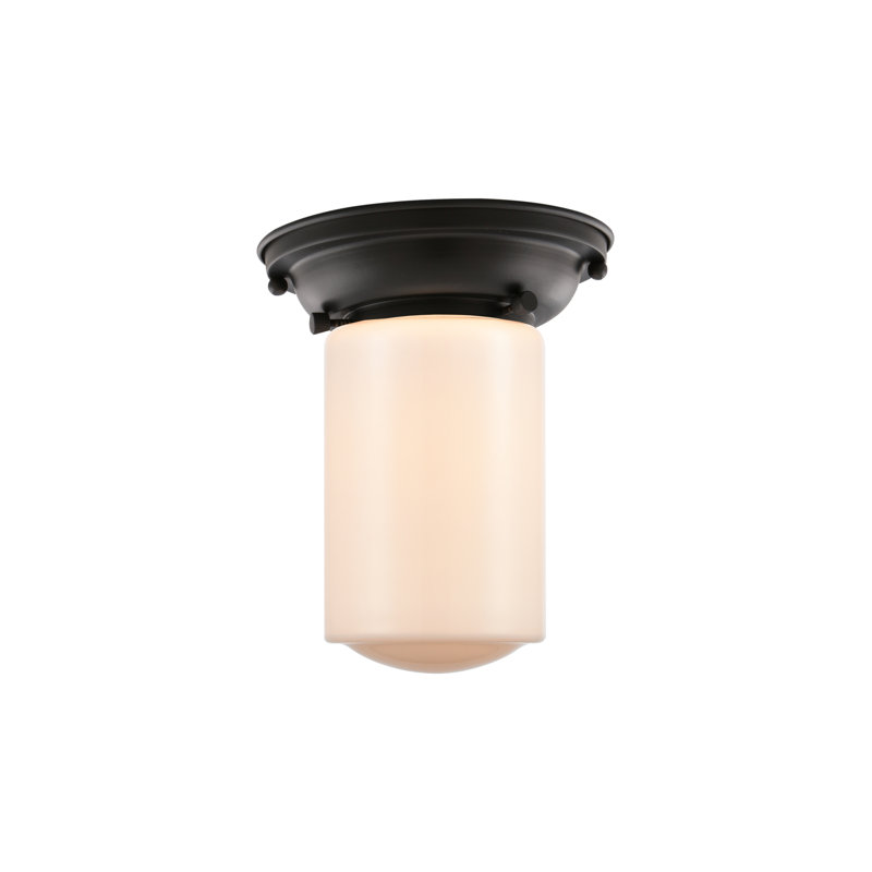 Plafonnier encastré 1 lumière 6,25 po Saroyan, Noir mat, Ampoule non incluse, Blanc mat