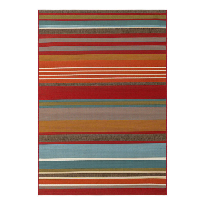 Kinetic Hower Indoor/Outdoor Area Rug, Rectangle 4'1" x 6'1"
