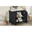Organisateur de meuble-lavabo 36 po avec lavabo en céramique, ensemble de rangement pour salle de bain, espresso rétro-1672076682