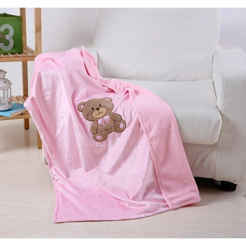 Ultra Soft Teddy Blanket, Pink