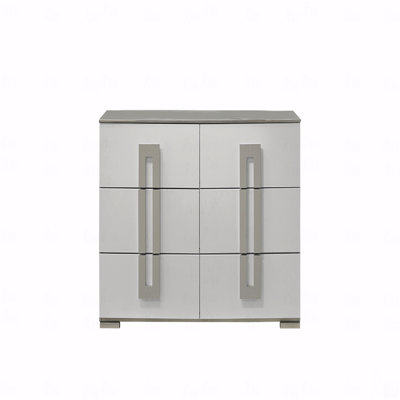 Commode à 6 tiroirs de style contemporain en bois