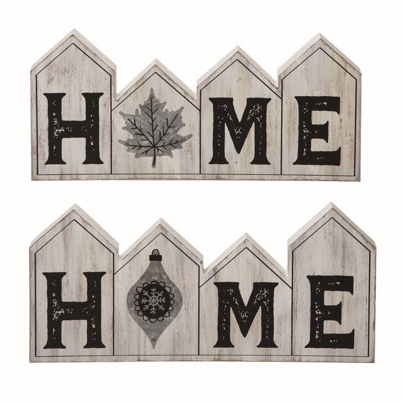 Christmas Text & Numbers Decorative Accent
