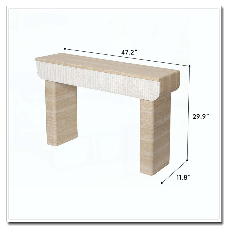 Console, canapé, Beige + jaune