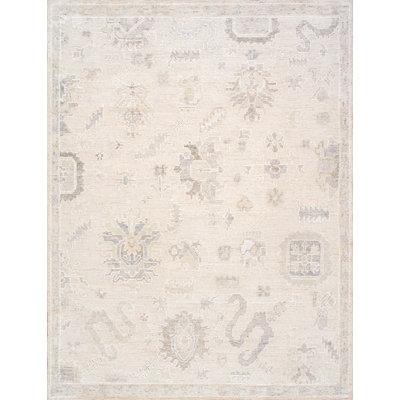 Oushak Handmade Wool Floral Area Rug