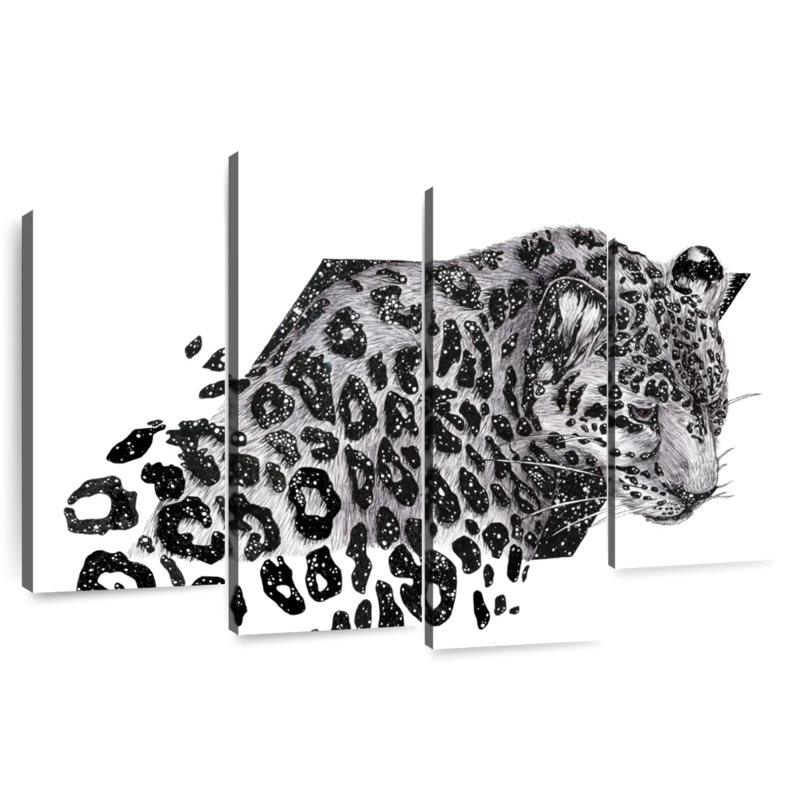 Brampt Cosmic Leopard, 48" H x 75" W