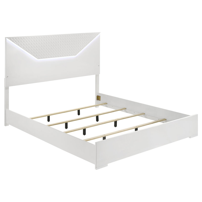 Ensemble de chambre à coucher 5 pièces Ives, Blanc, Roi