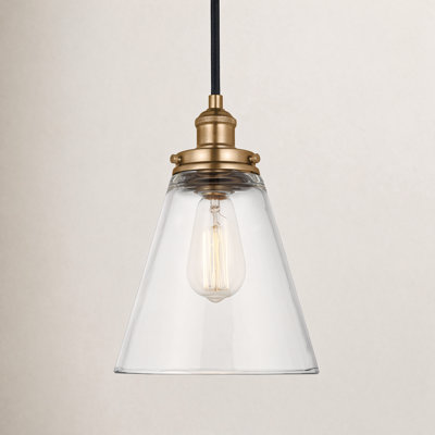Topanga Single Light Glass Dimmable Pendant
