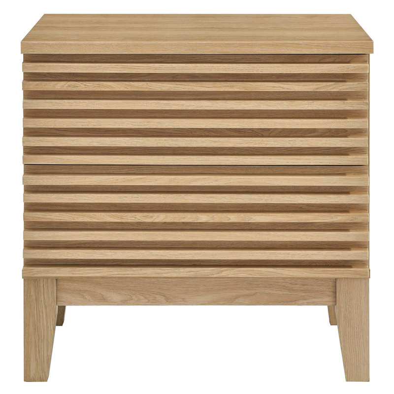Modway Render Two-Drawer Mid-Century Modern Nightstand