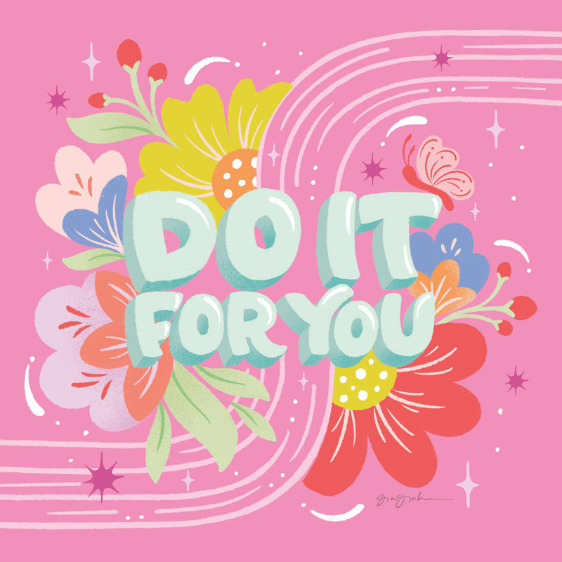 «Do It For You I Sq» par Gia Graham, impression sur toile tendue, H 30 po x l 30 po