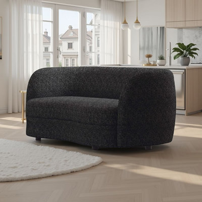 Ensemble de canapé et causeuse 2 pièces Srey, Boucle, Srey