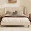 Lit plateforme tapissier sans sommier