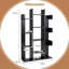 141cm H x 86cm W Etagere Bookcase-1056355784