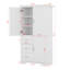 Armoire de rangement haute et large avec tiroirs-113855023