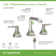 Oak Two Handle Bathroom Faucet with Push Pop Drain